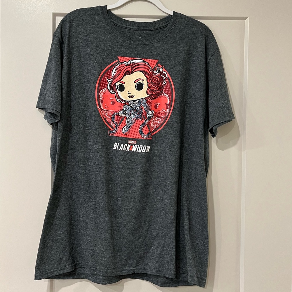 Pop! Tees Marvel Black Widow Tee